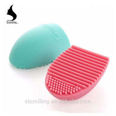 Multicolour Cleaning Glove Wholesale OEM egg shaped Silicone Makeup Brush egg